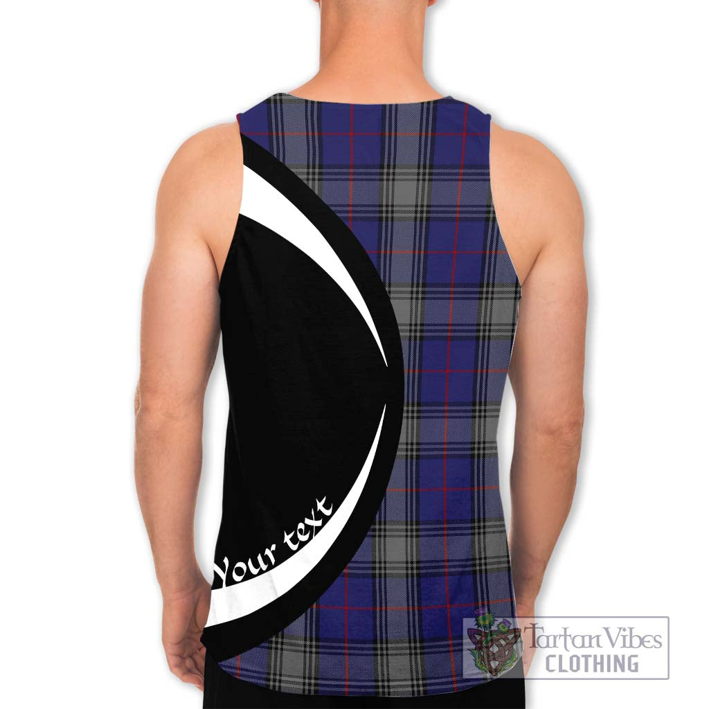 Kinnaird Tartan Men's Tank Top with Family Crest Circle Style - Tartan Vibes Clothing