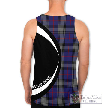 Kinnaird Tartan Men's Tank Top with Family Crest Circle Style - Tartan Vibes Clothing