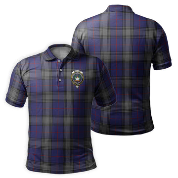Kinnaird Tartan Men's Polo Shirt with Family Crest
