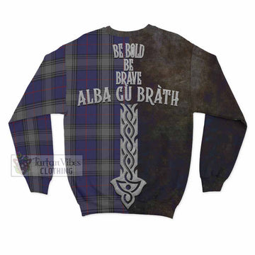 Kinnaird Tartan Family Crest Sweatshirt Alba Gu Brath Be Brave Lion Ancient Style