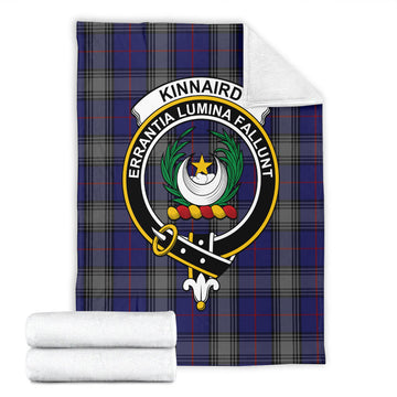 Kinnaird Tartan Blanket with Family Crest