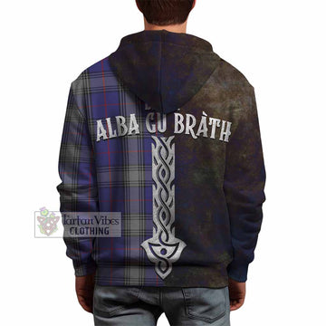 Kinnaird Tartan Family Crest Hoodie Alba Gu Brath Be Brave Lion Ancient Style