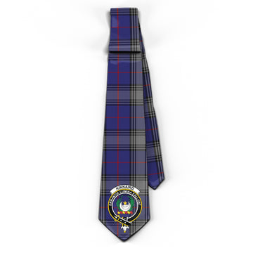 Kinnaird Tartan Classic Necktie with Family Crest
