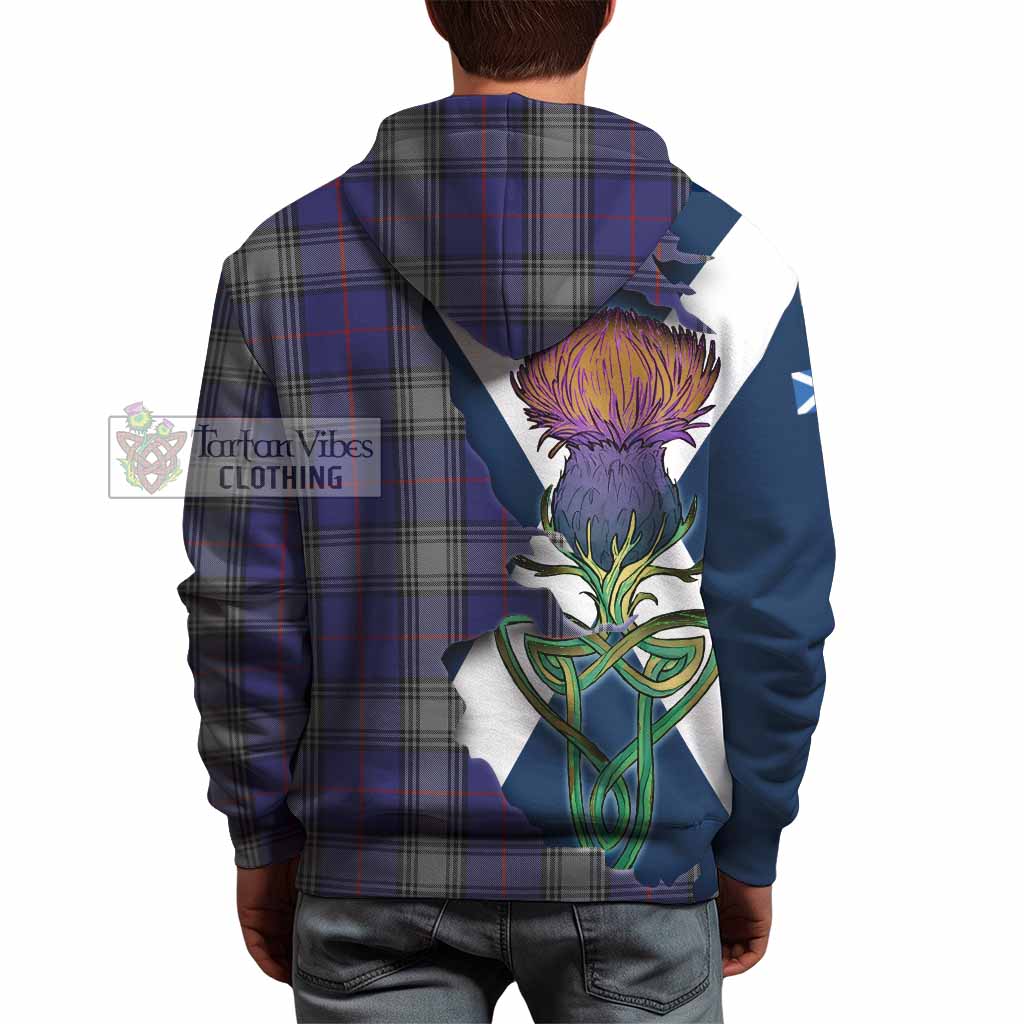 Kinnaird Tartan Family Crest Hoodie Scottish Thistle Celtic Inspired - Tartan Vibes Clothing