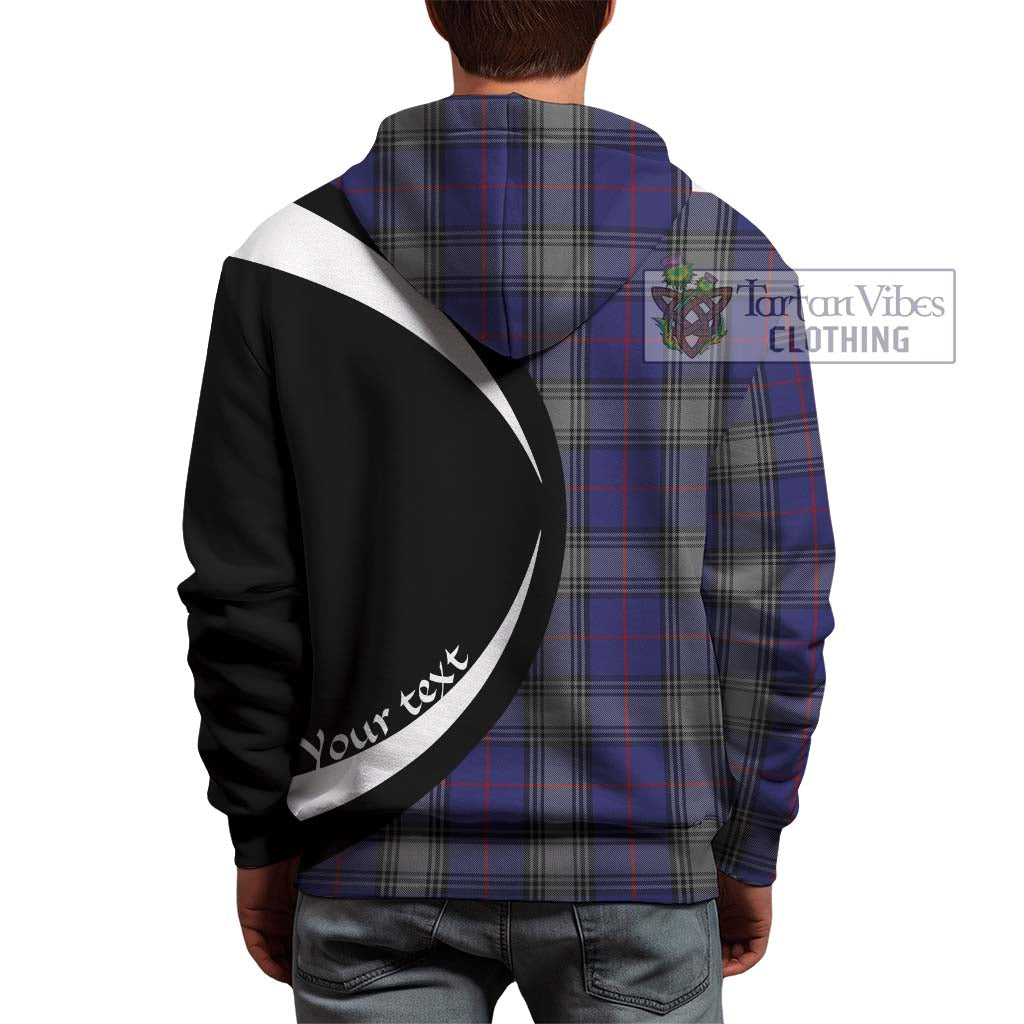Tartan Vibes Clothing Kinnaird Tartan Hoodie with Family Crest Circle Style
