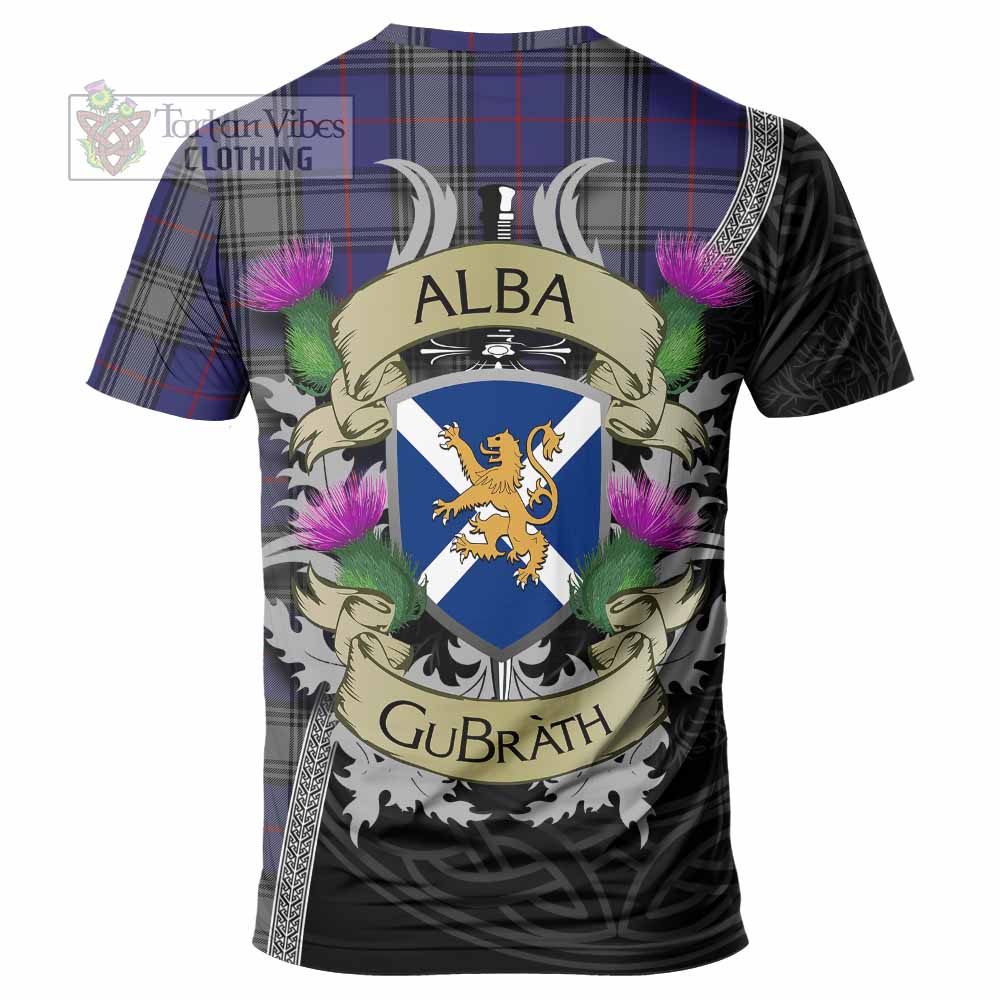 Tartan Vibes Clothing Kinnaird Tartan Family Crest T-Shirt Lion Rampant Royal Thistle Shield Celtic Inspired