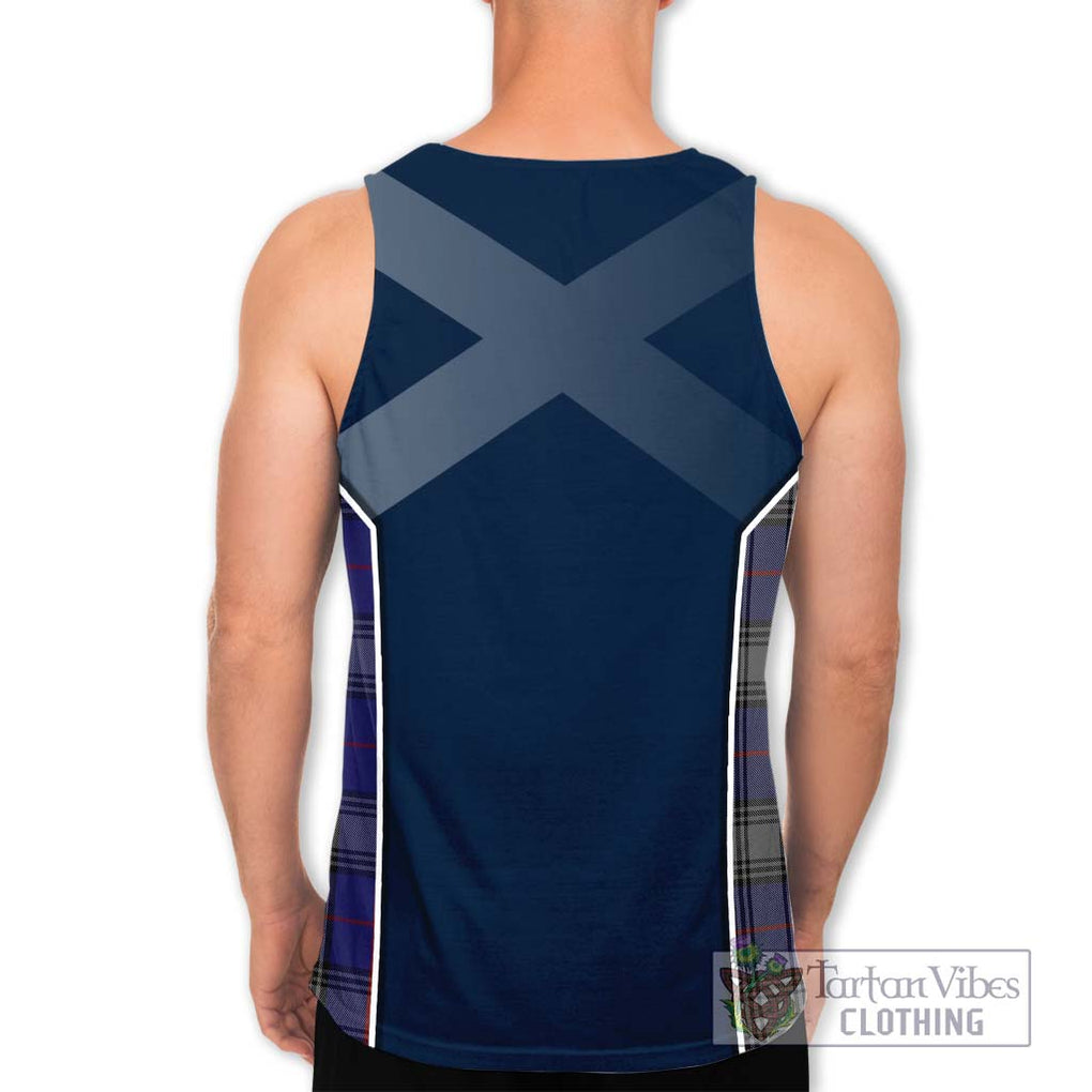 Kinnaird Tartan Men's Tank Top with Family Crest and Lion Rampant Vibes Sport Style - Tartan Vibes Clothing