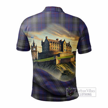 Tartan Vibes Clothing Kinnaird Tartan Family Crest Polo Shirt with Scottish Ancient Castle Stype