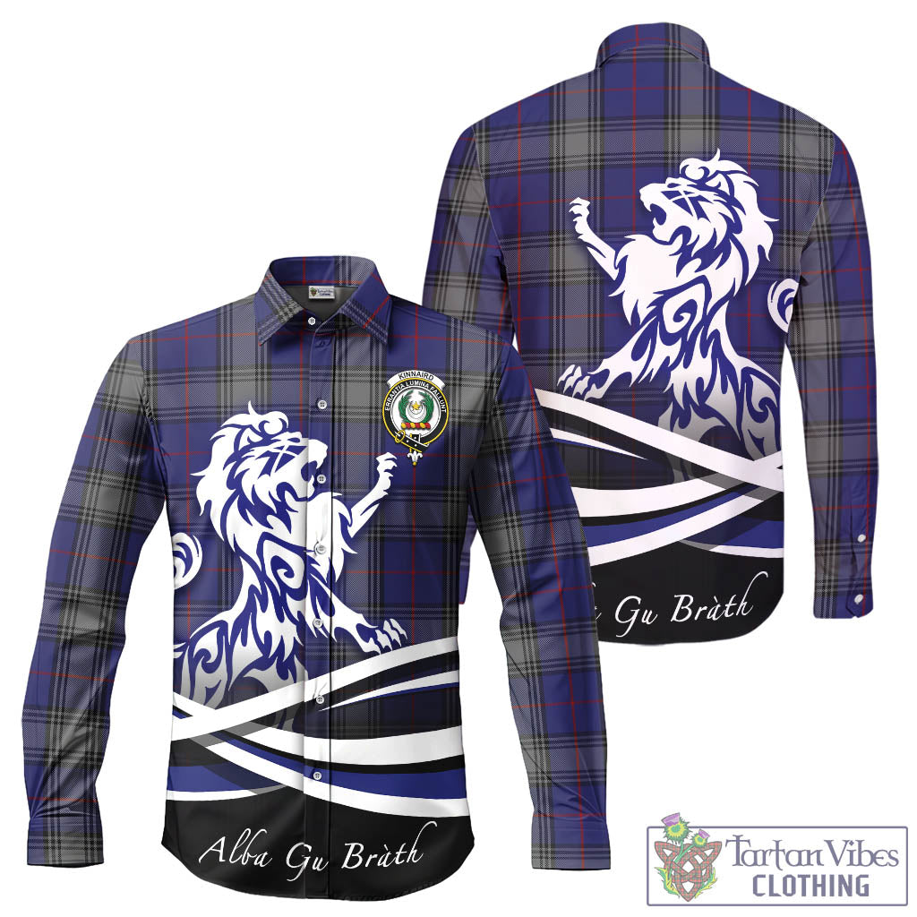 kinnaird-tartan-long-sleeve-button-up-shirt-with-alba-gu-brath-regal-lion-emblem