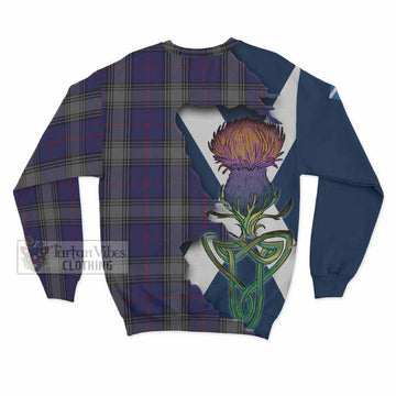 Kinnaird Tartan Family Crest Sweatshirt Scottish Thistle Celtic Inspired