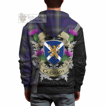 Kinnaird Tartan Family Crest Hoodie Lion Rampant Royal Thistle Shield Celtic Inspired
