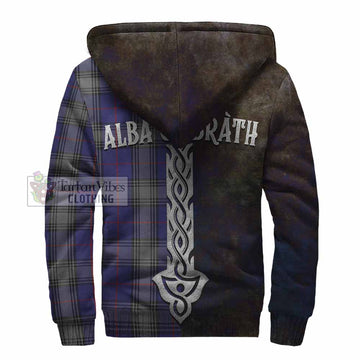 Kinnaird Tartan Family Crest Sherpa Hoodie Alba Gu Brath Be Brave Lion Ancient Style