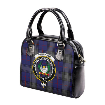 Kinnaird Tartan Shoulder Handbags with Family Crest