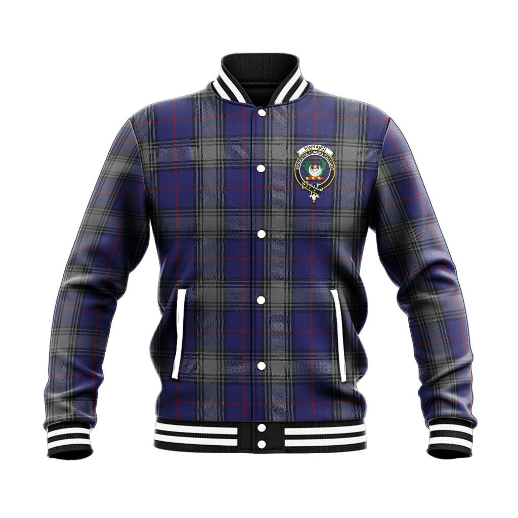 Kinnaird Tartan Baseball Jacket with Family Crest - Tartan Vibes Clothing