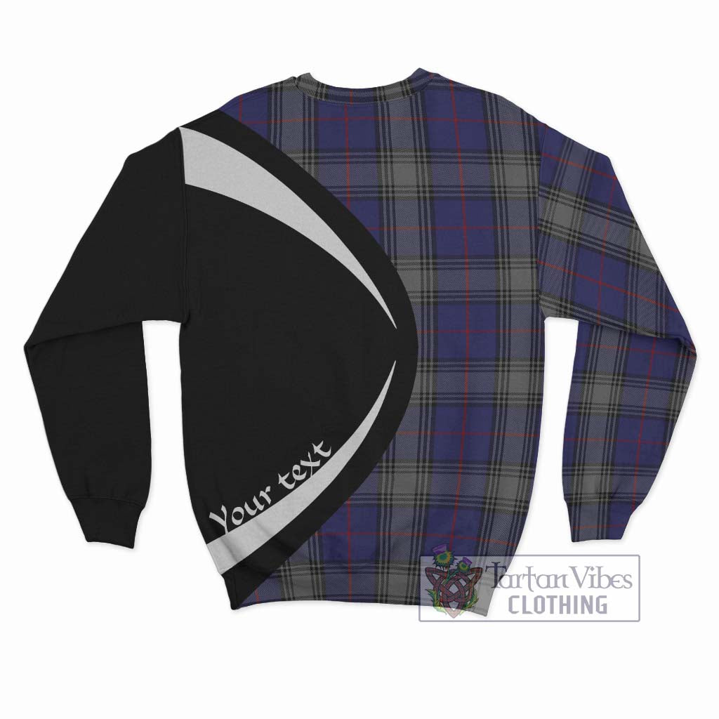 Kinnaird Tartan Sweatshirt with Family Crest Circle Style - Tartan Vibes Clothing