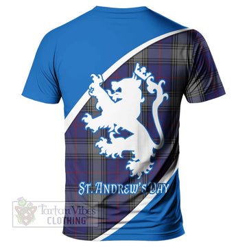 Tartan Vibes Clothing Kinnaird Family Crest Tartan T-Shirt Celebrate Saint Andrew's Day in Style