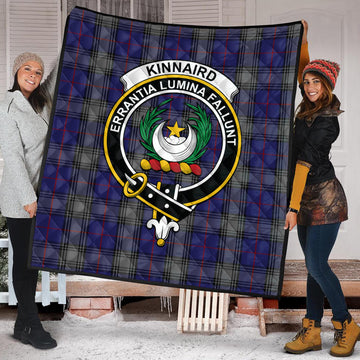 Kinnaird Tartan Quilt with Family Crest