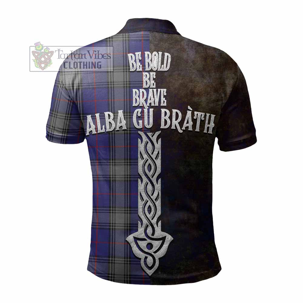 Tartan Vibes Clothing Kinnaird Tartan Family Crest Polo Shirt Alba Gu Brath Be Brave Lion Ancient Style