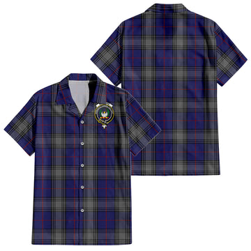 Kinnaird Tartan Hawaiian Shirt with Family Crest