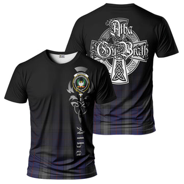 Tartan Vibes Clothing Kinnaird Tartan T-Shirt Featuring Alba Gu Brath Family Crest Celtic Inspired