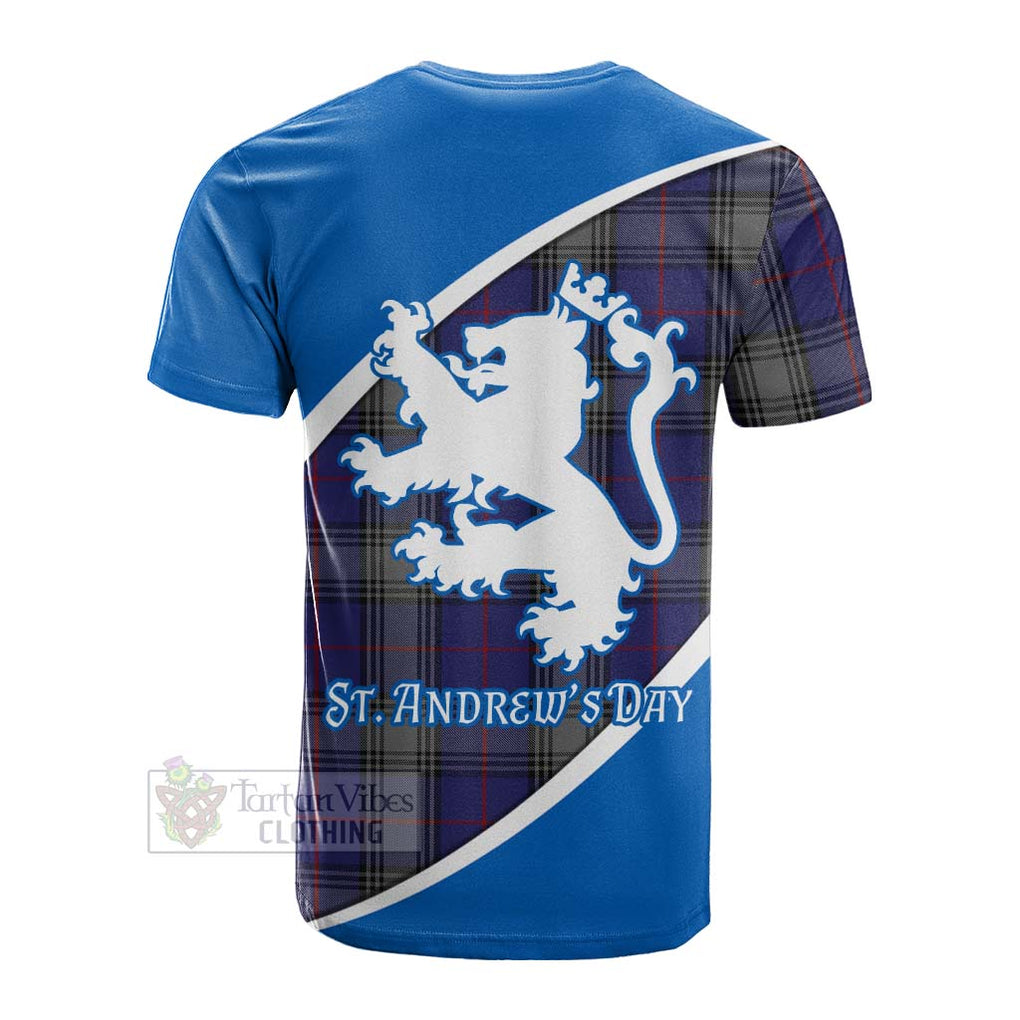 Tartan Vibes Clothing Kinnaird Family Crest Tartan Cotton T-shirt Celebrate Saint Andrew's Day in Style