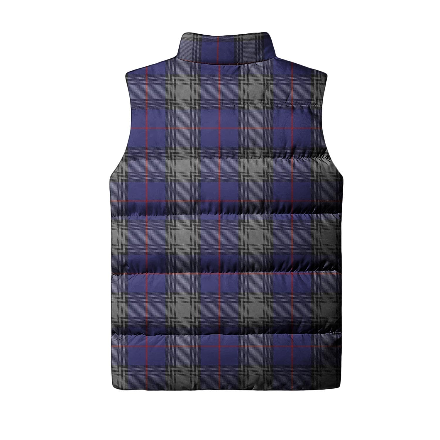 Kinnaird Tartan Sleeveless Puffer Jacket with Family Crest - Tartanvibesclothing