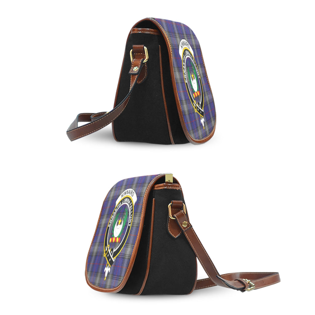 Kinnaird Tartan Saddle Bag with Family Crest - Tartan Vibes Clothing