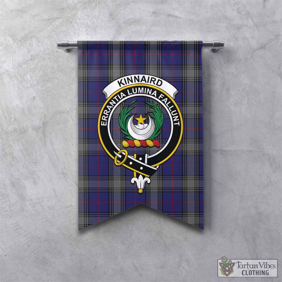 Tartan Vibes Clothing Kinnaird Tartan Gonfalon, Tartan Banner with Family Crest