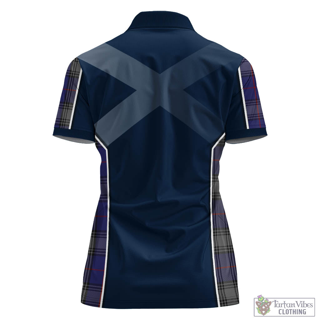 Kinnaird Tartan Women's Polo Shirt with Family Crest and Lion Rampant Vibes Sport Style - Tartan Vibes Clothing