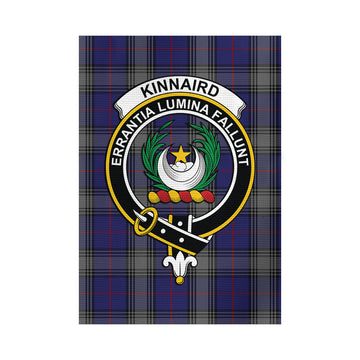 Kinnaird Tartan Garden Flag with Family Crest