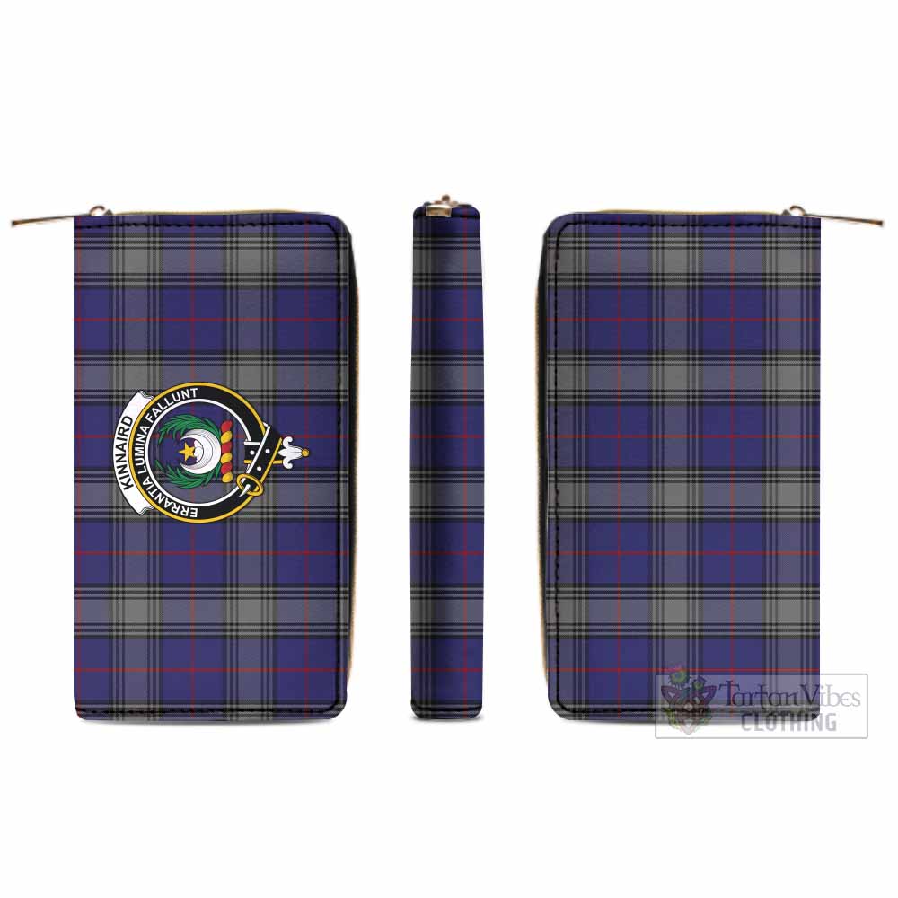 Tartan Vibes Clothing Kinnaird Tartan Women's Leather Wallet with Family Crest