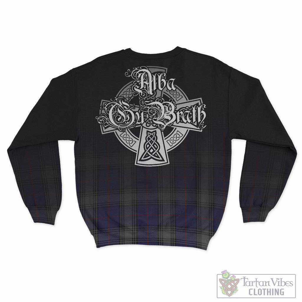 Tartan Vibes Clothing Kinnaird Tartan Sweatshirt Featuring Alba Gu Brath Family Crest Celtic Inspired