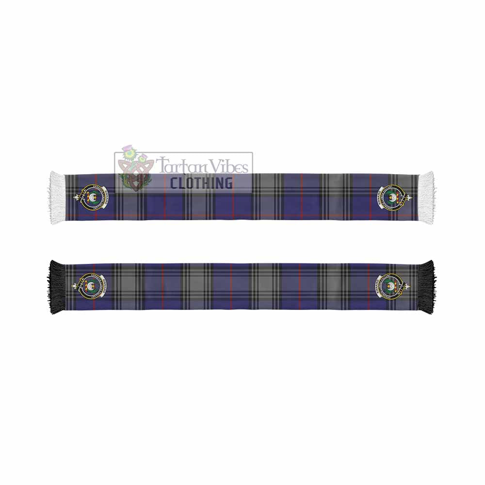 Tartan Vibes Clothing Kinnaird Tartan Ruffneck Scarf with Family Crest