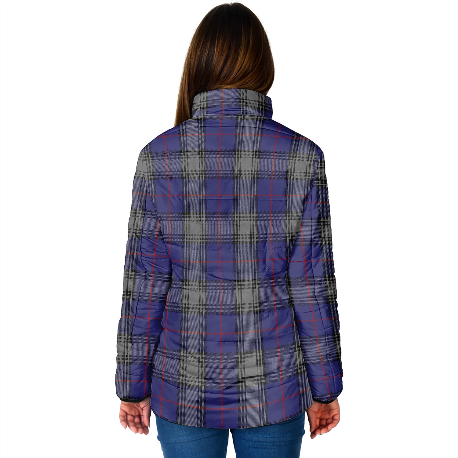 Kinnaird Tartan Padded Jacket with Family Crest - Tartan Vibes Clothing