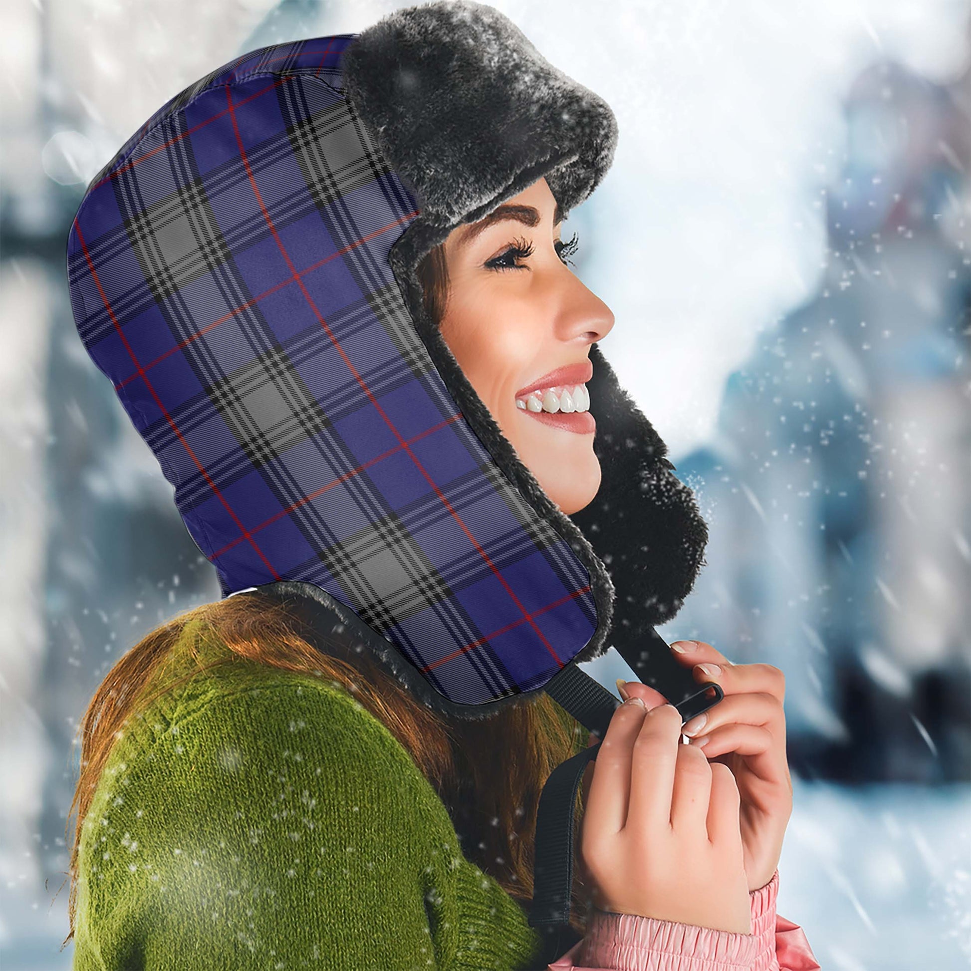 Kinnaird Tartan Winter Trapper Hat - Tartanvibesclothing