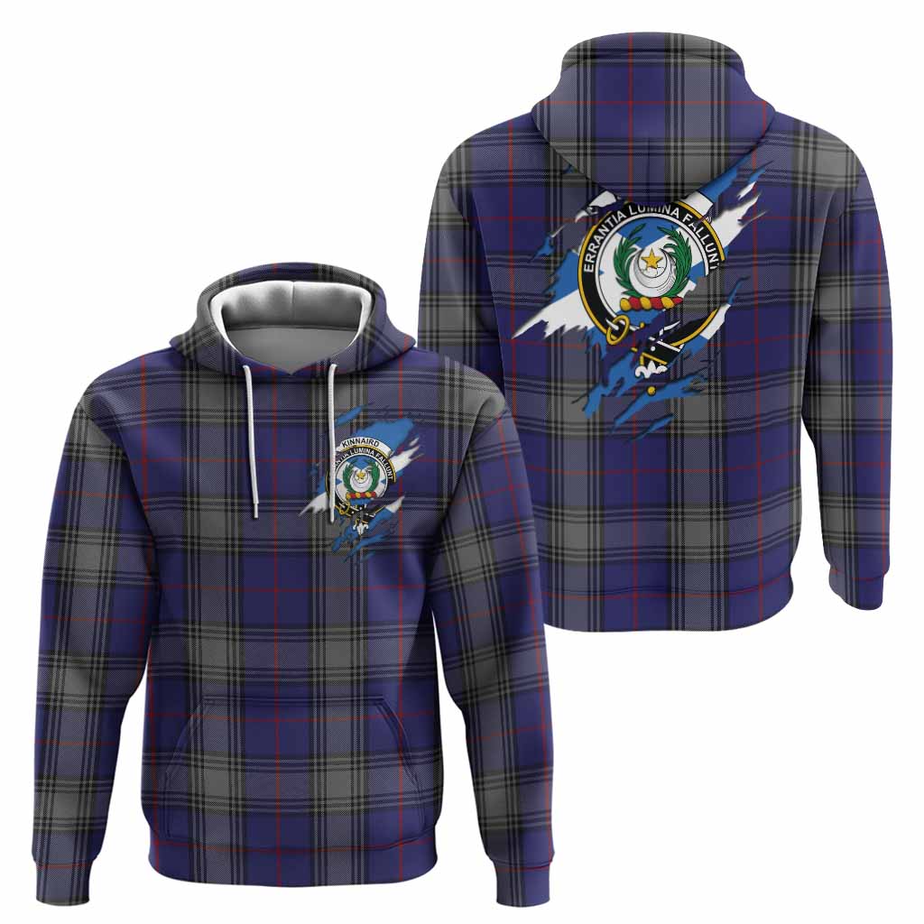 Kinnaird Clan Crest In Me Tartan Hoodie Scotland Flag Style
