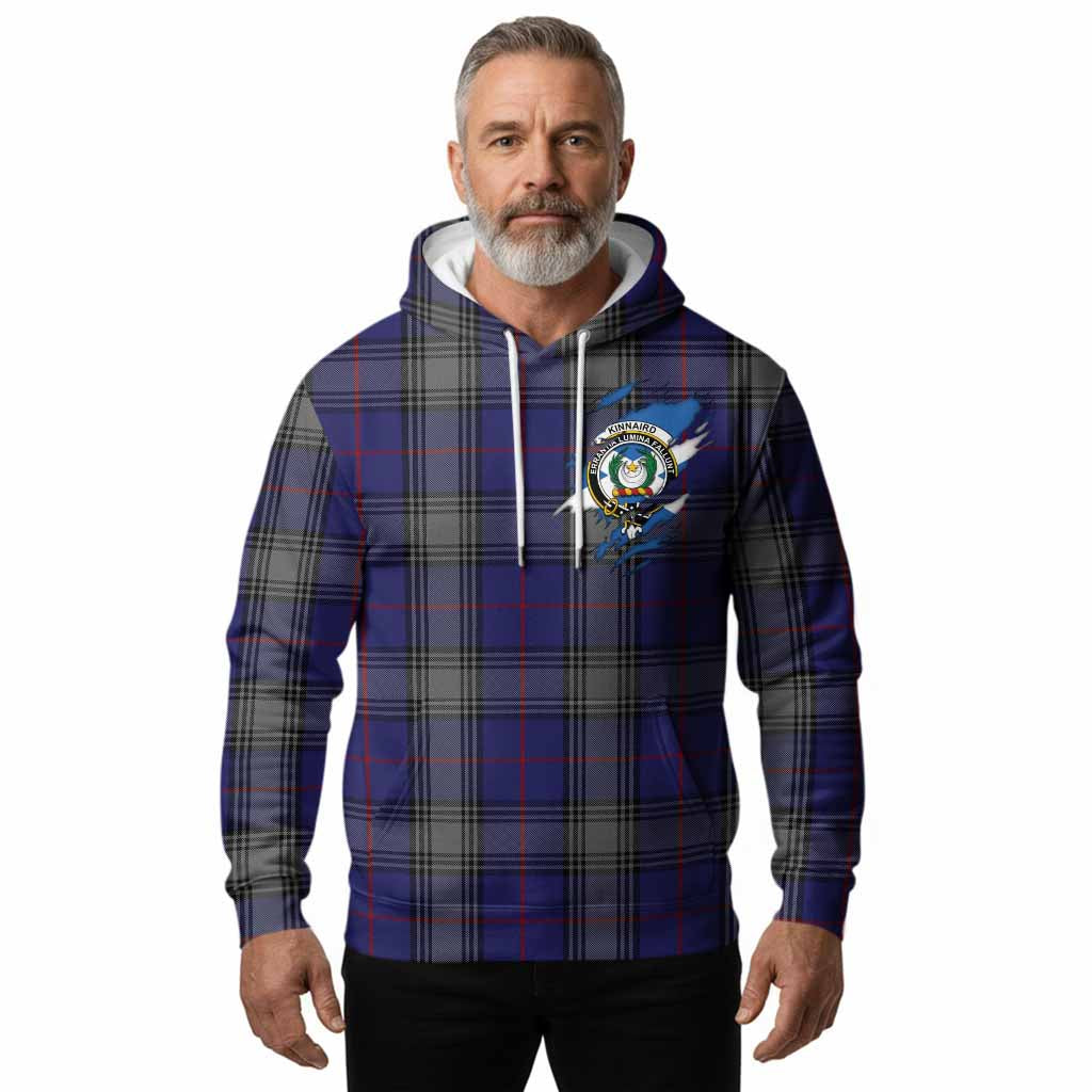 Kinnaird Clan Crest In Me Tartan Hoodie Scotland Flag Style