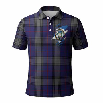 Kinnaird Clan Crest In Me Tartan Polo Shirt Scotland Flag Style