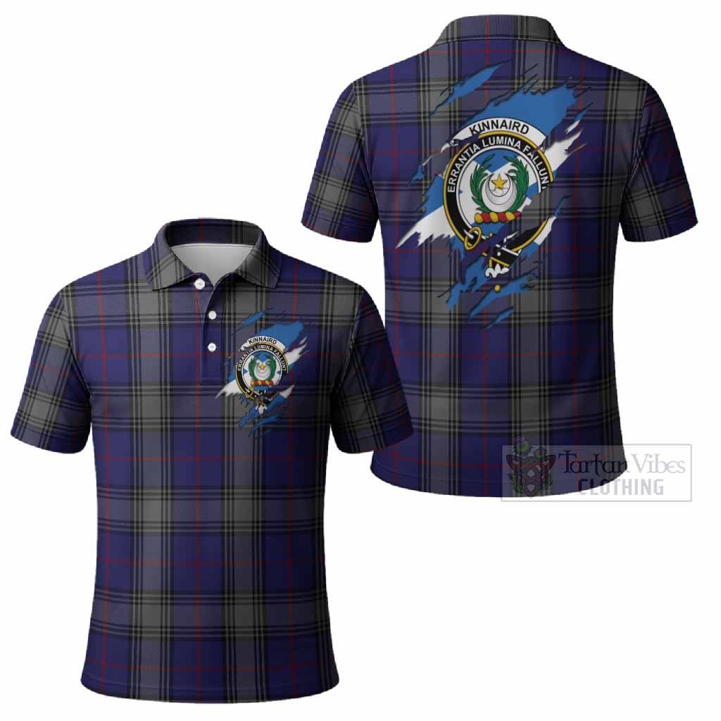 Kinnaird Clan Crest In Me Tartan Polo Shirt Scotland Flag Style