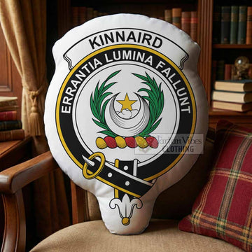 Kinnaird Clan Crest Shaped Throw Pillow, Scottish Clan Badge Decorative Pillow