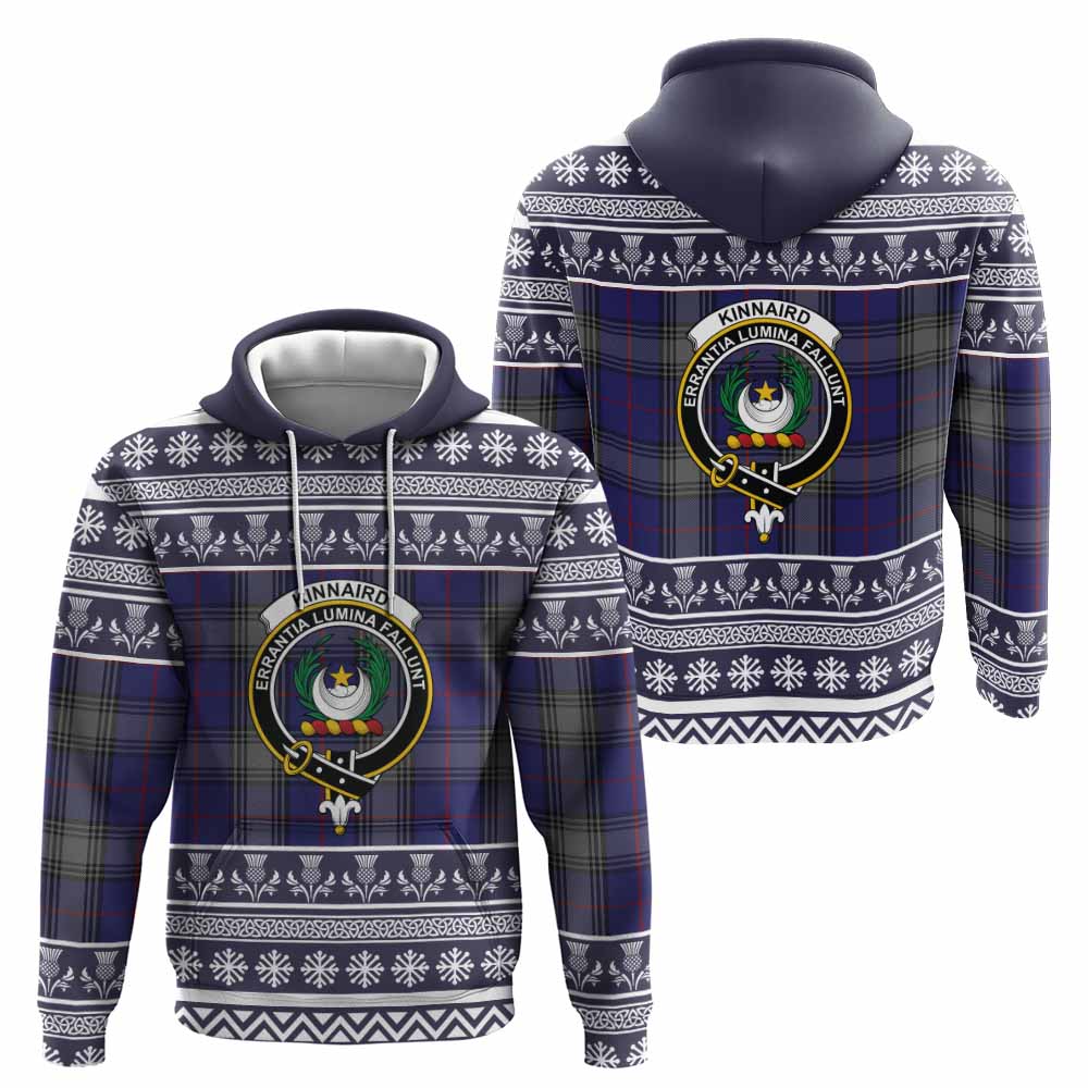 Kinnaird Clan Tartan Christmas Hoodie with Family Crest - Tartan Vibes Clothing