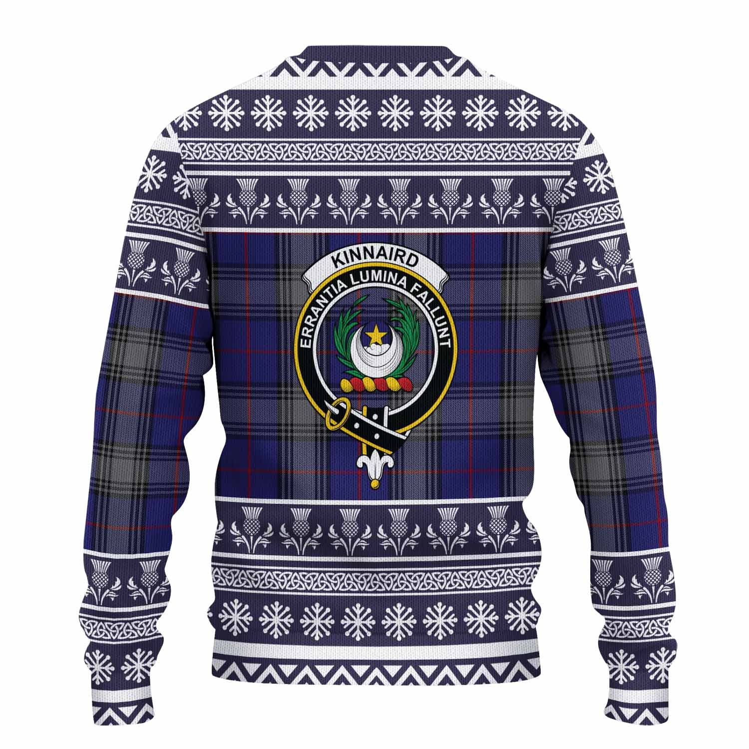 Kinnaird Clan Tartan Christmas Ugly Sweater with Family Crest - Tartan Vibes Clothing