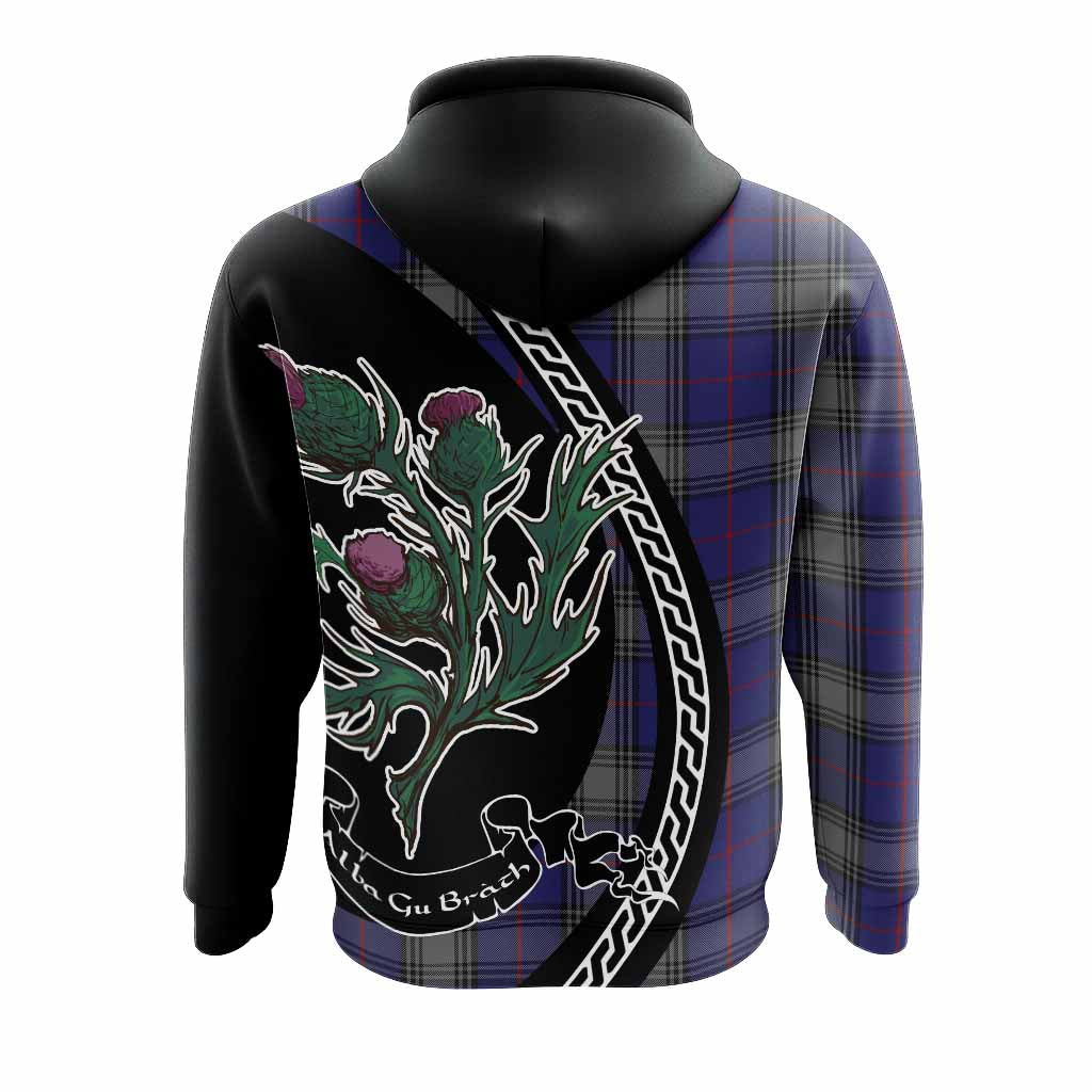 Kinnaird Family Crest Tartan Hoodie Alba Thistle Inspired - Tartan Vibes Clothing