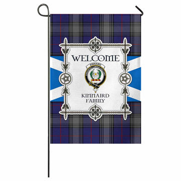 Kinnaird Family Crest Tartan Welcome Garden Flag Saltire Harmony Style