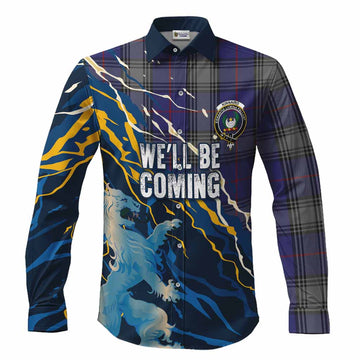 Kinnaird Scotland Tartan Long Sleeve Button Shirts WC2026 Football - We'll Be Coming