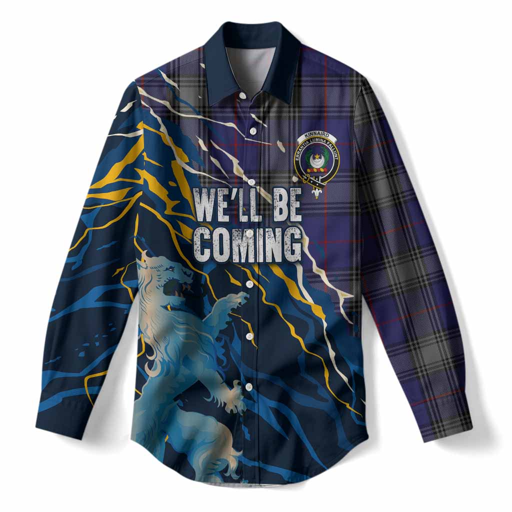 Kinnaird Scotland Tartan Women Casual Shirt WC2026 Football - We'll Be Coming