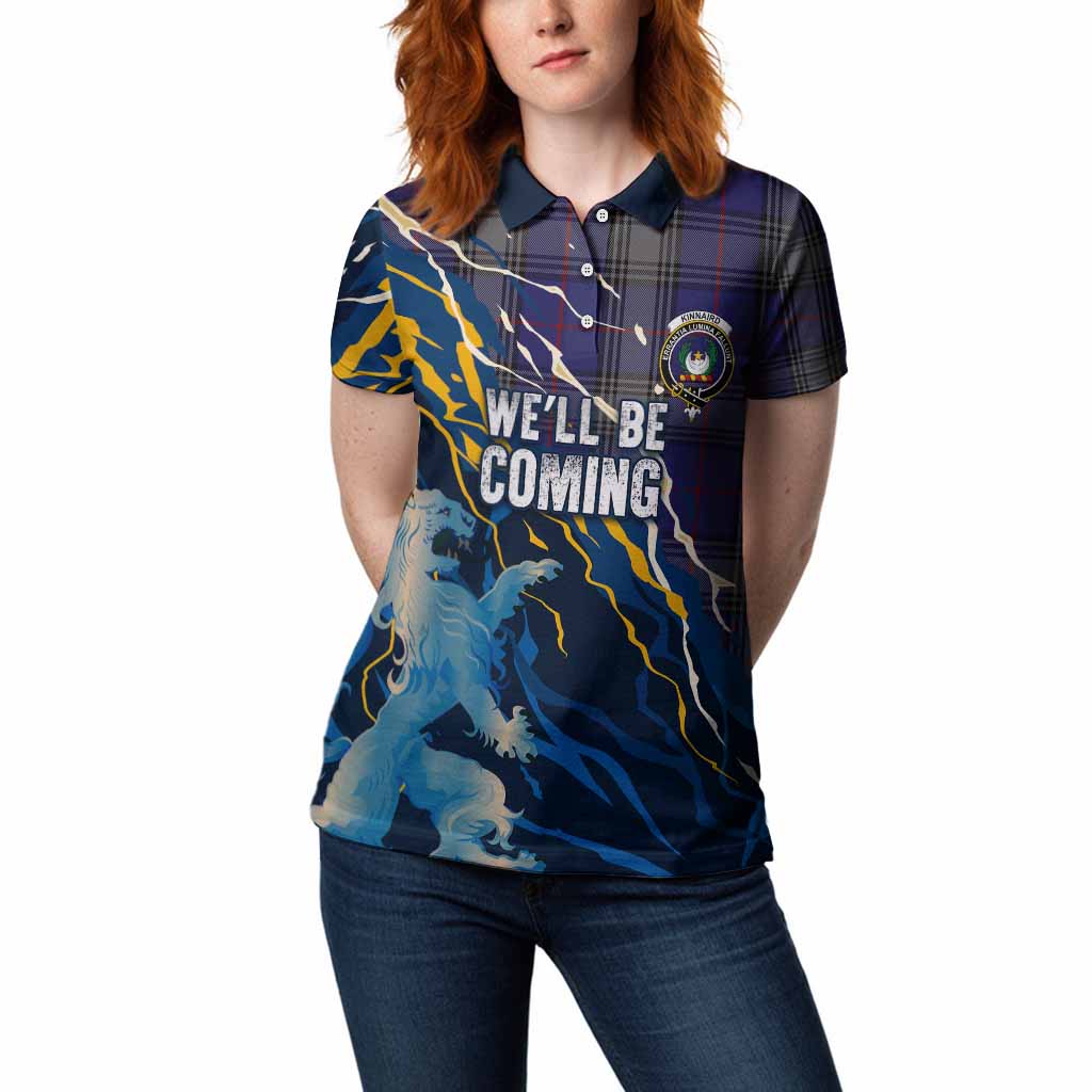 Kinnaird Scotland Tartan Women Polo Shirt WC2026 Football - We'll Be Coming