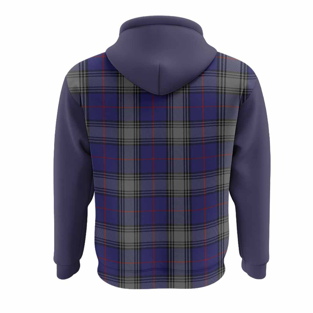 Kinnaird Tartan Accent Hoodie with Family Crest