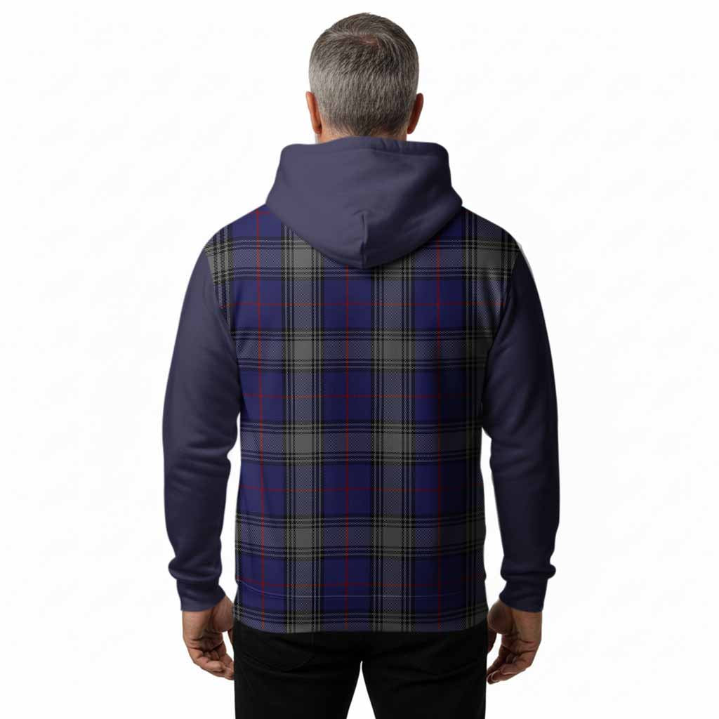 Kinnaird Tartan Accent Hoodie with Family Crest