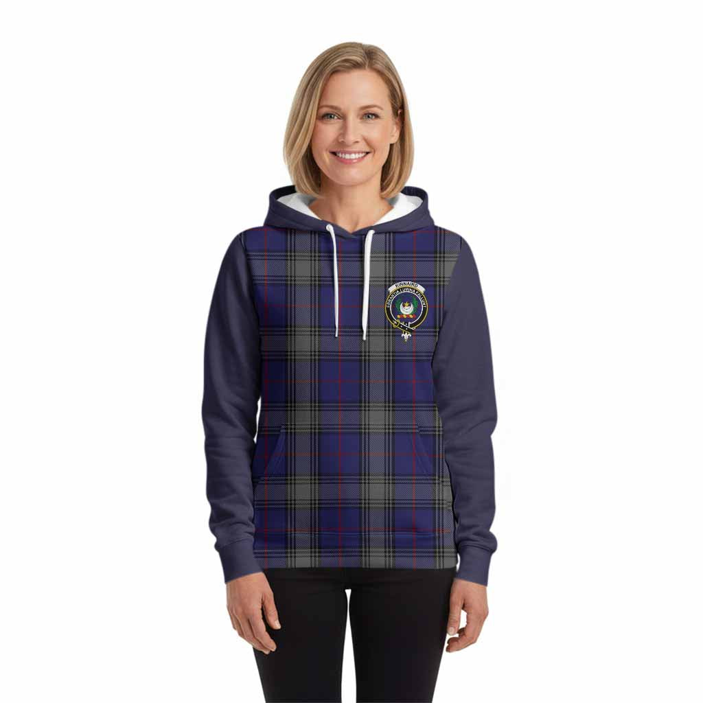 Kinnaird Tartan Accent Hoodie with Family Crest